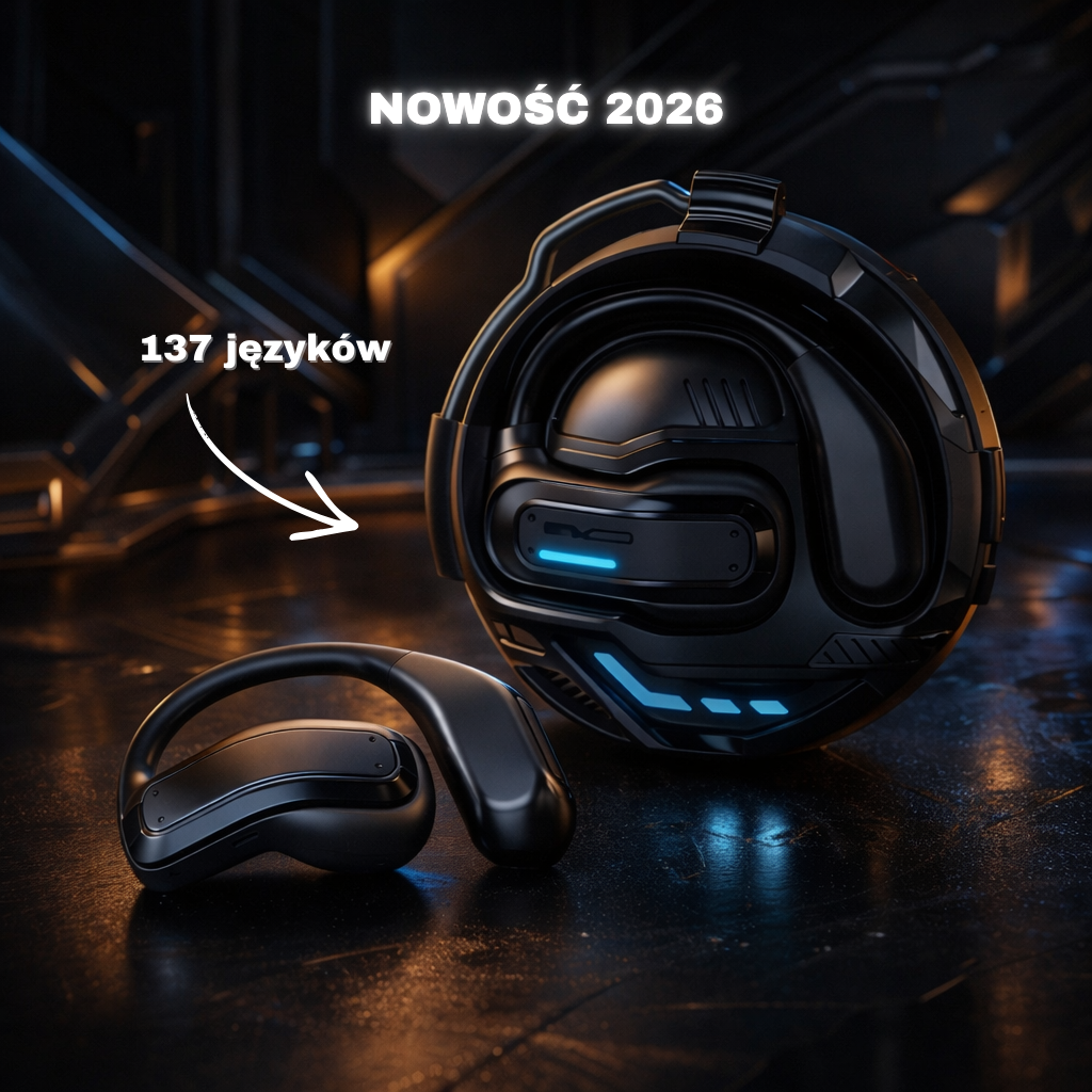 WELMARE VERSE AI 2026 – Bezprzewodowe Słuchawki z Tłumaczeniem 137 Języków | Tryb Gaming Low Latency | Wodoodporne