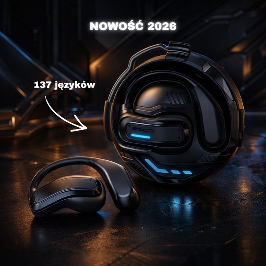 WELMARE VERSE AI 2026 – Bezprzewodowe Słuchawki z Tłumaczeniem 137 Języków | Tryb Gaming Low Latency | Wodoodporne
